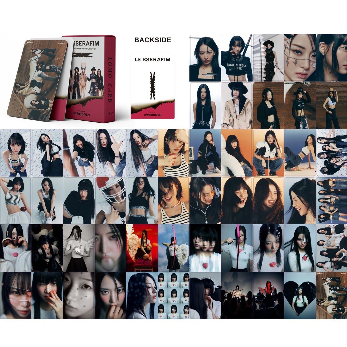 K-pop Girl Group Lomo Cards Set - ITZY, IVE, TWICE, and More