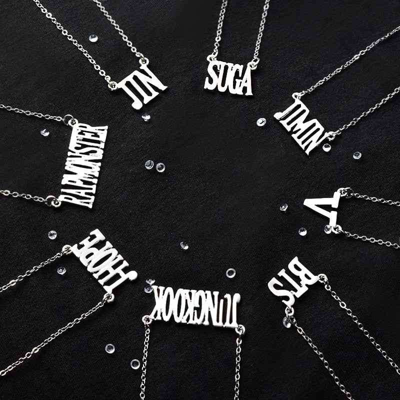 K-Pop Icon Steel Necklace - BTS Unisex
