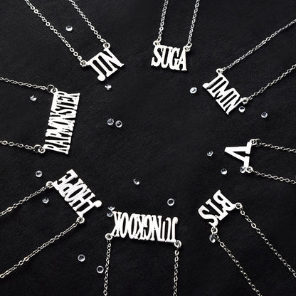 K-Pop Icon Steel Necklace - BTS Unisex