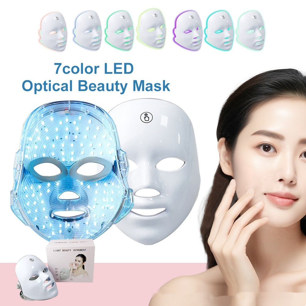 LED Face Mask for Youthful Skin, Red Light Therapy for Face, Red, Blue & Infrared Therapy for Wrinkles, Fine Lines, Dark Spots with 360 LEDs, Skincare Device for Women & Men