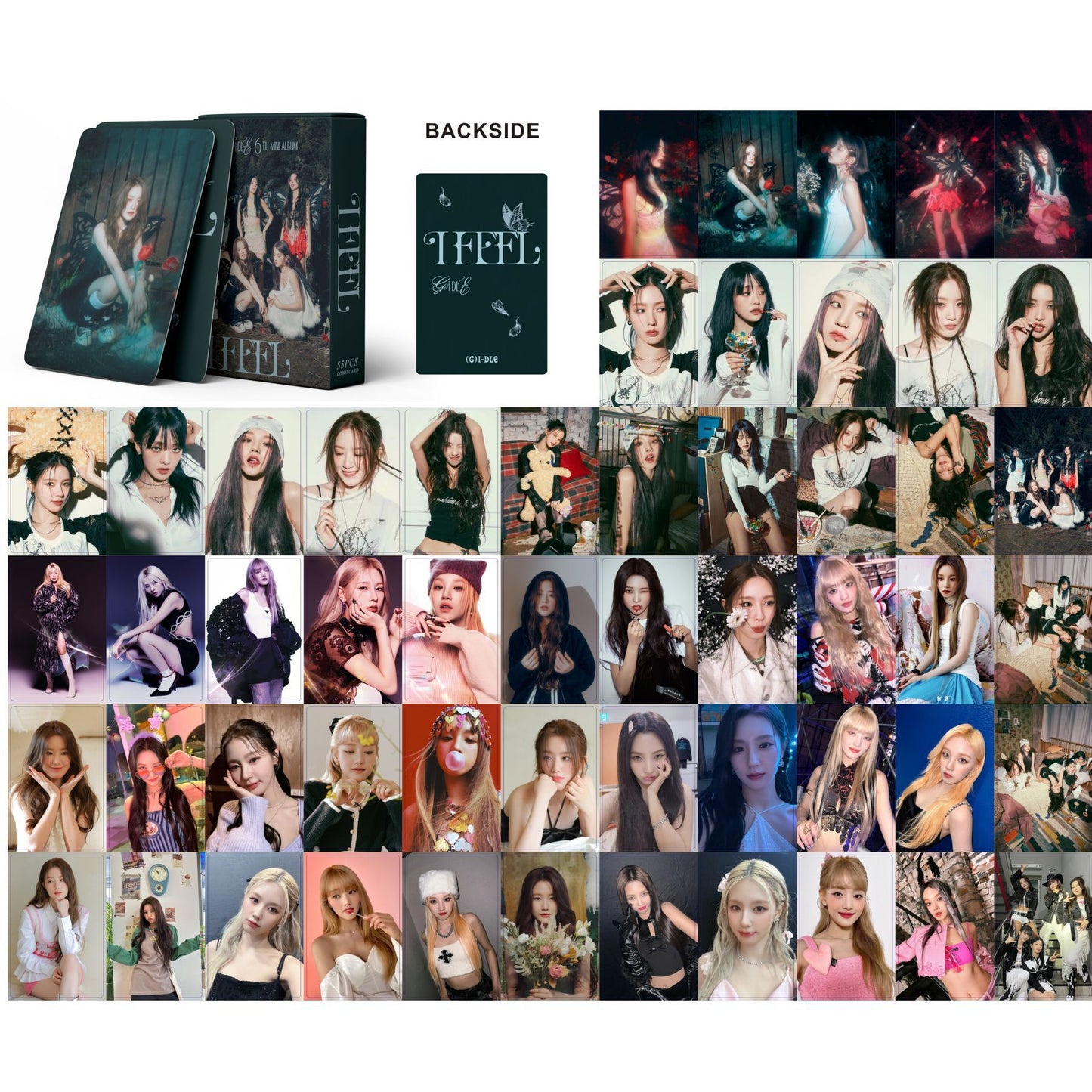 K-pop Girl Group Lomo Cards Set - ITZY, IVE, TWICE, and More