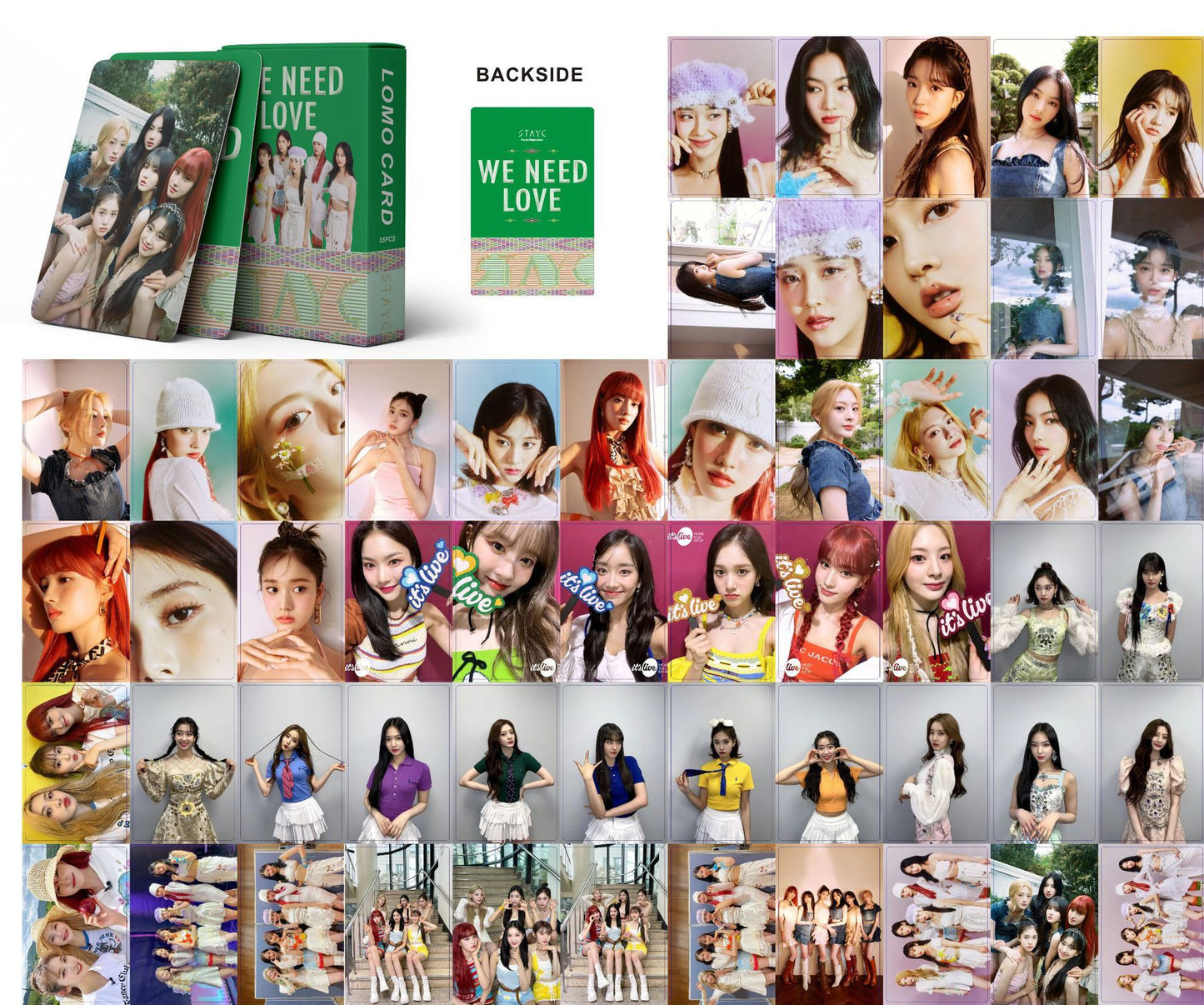 K-pop Girl Group Lomo Cards Set - ITZY, IVE, TWICE, and More