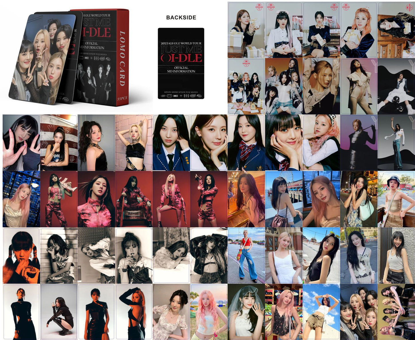 K-pop Girl Group Lomo Cards Set - ITZY, IVE, TWICE, and More