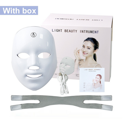 LED Face Mask for Youthful Skin, Red Light Therapy for Face, Red, Blue & Infrared Therapy for Wrinkles, Fine Lines, Dark Spots with 360 LEDs, Skincare Device for Women & Men
