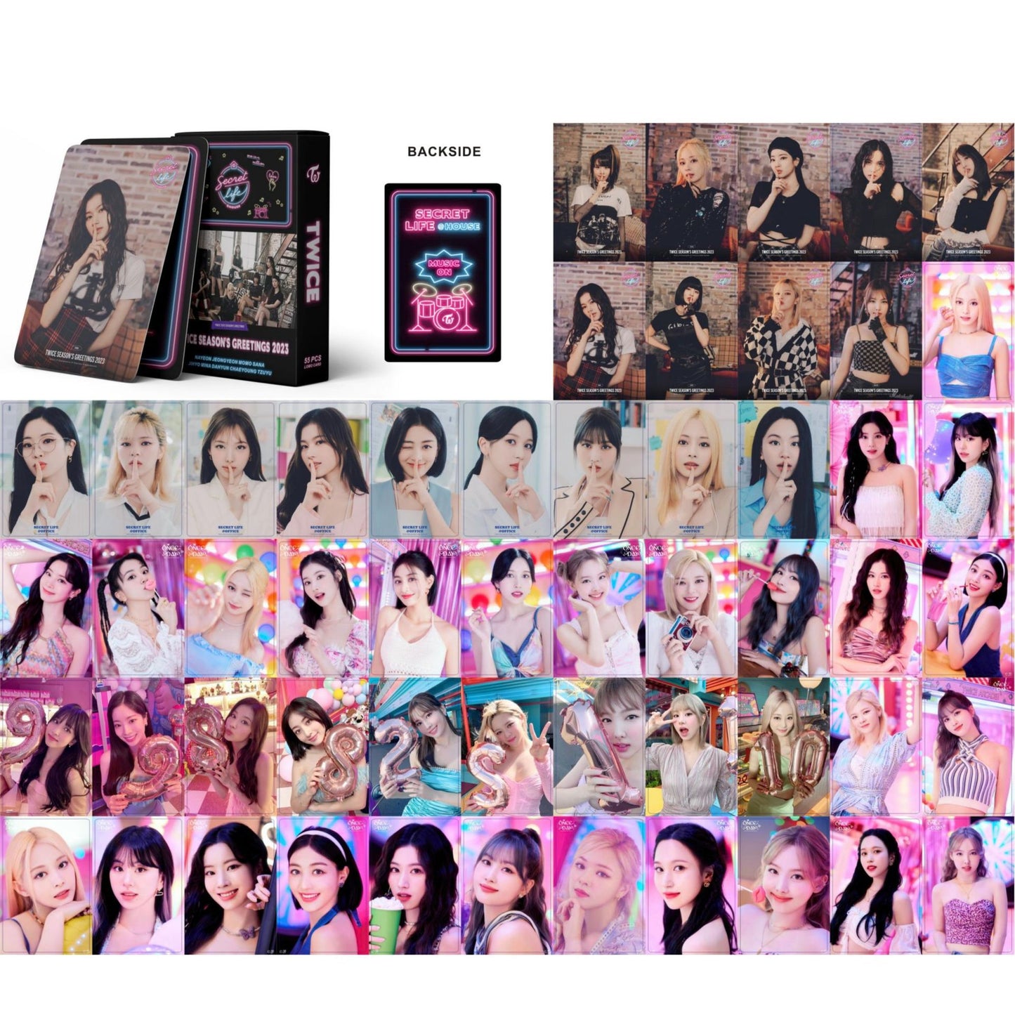 K-pop Girl Group Lomo Cards Set - ITZY, IVE, TWICE, and More