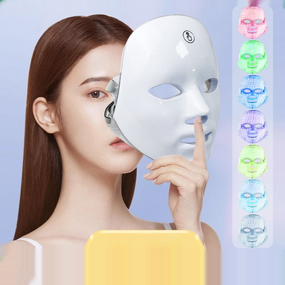 LED Face Mask for Youthful Skin, Red Light Therapy for Face, Red, Blue & Infrared Therapy for Wrinkles, Fine Lines, Dark Spots with 360 LEDs, Skincare Device for Women & Men