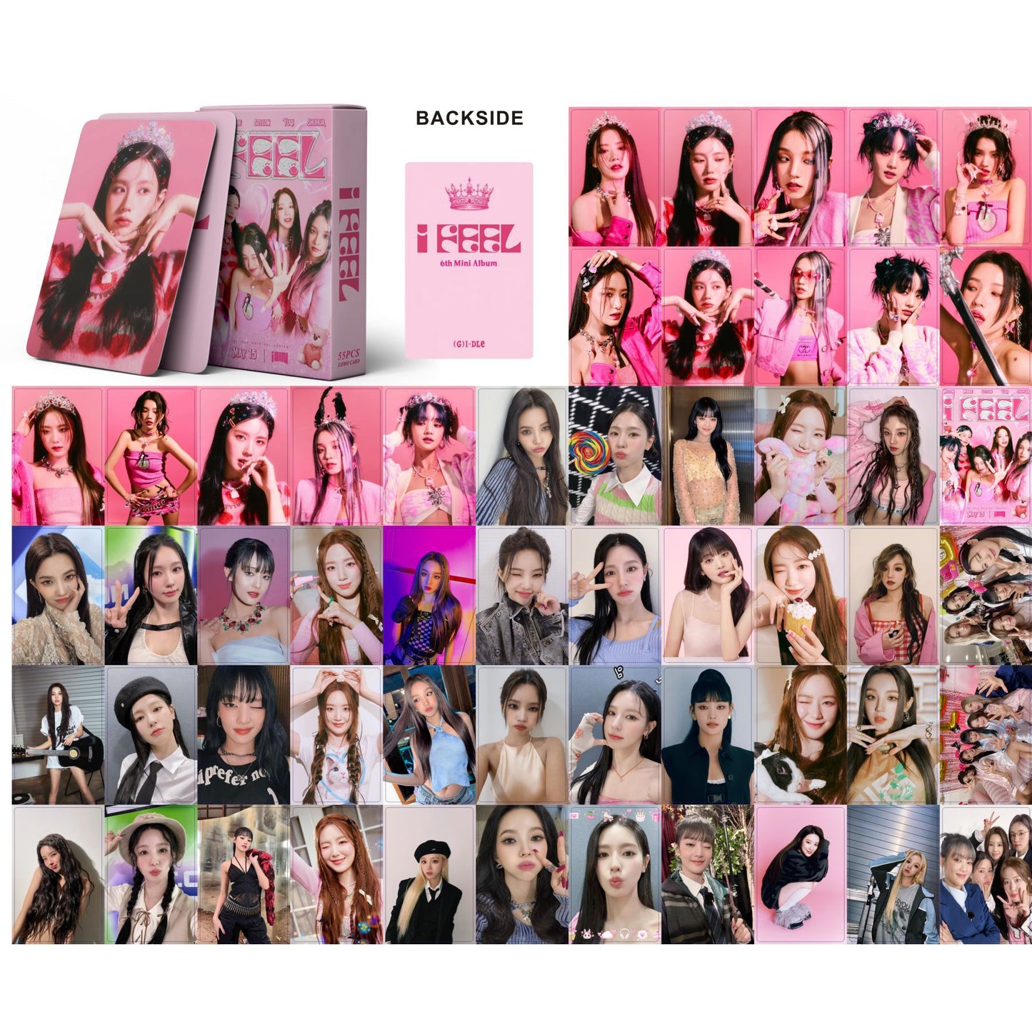 K-pop Girl Group Lomo Cards Set - ITZY, IVE, TWICE, and More