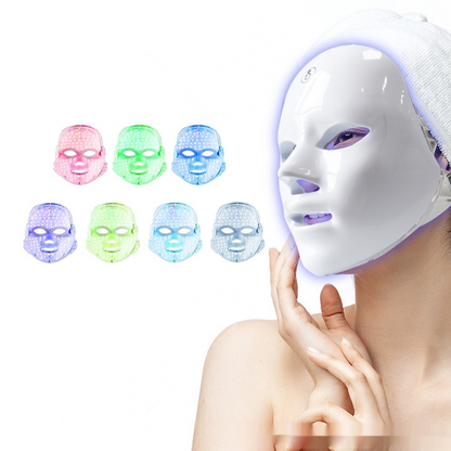 LED Face Mask for Youthful Skin, Red Light Therapy for Face, Red, Blue & Infrared Therapy for Wrinkles, Fine Lines, Dark Spots with 360 LEDs, Skincare Device for Women & Men