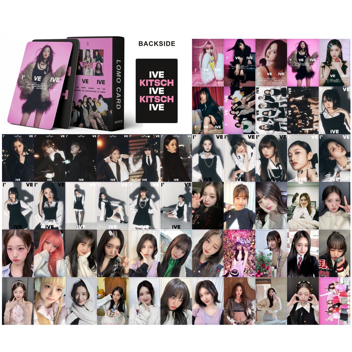 K-pop Girl Group Lomo Cards Set - ITZY, IVE, TWICE, and More