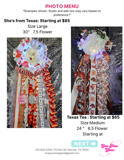 Texas Homecoming Mum
