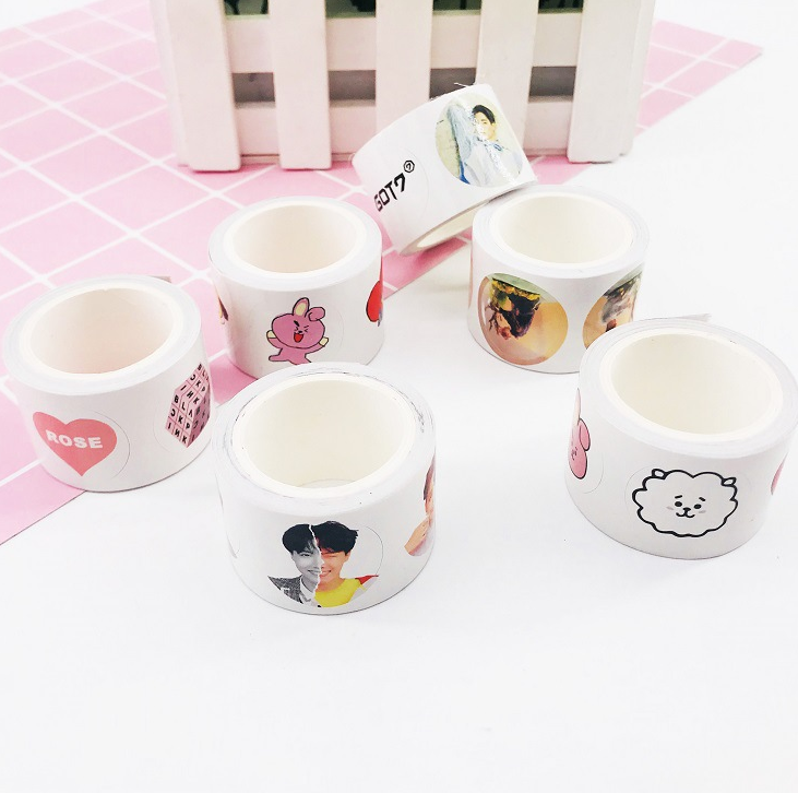 BTS Round Stickers for Bullet Journals and Photos