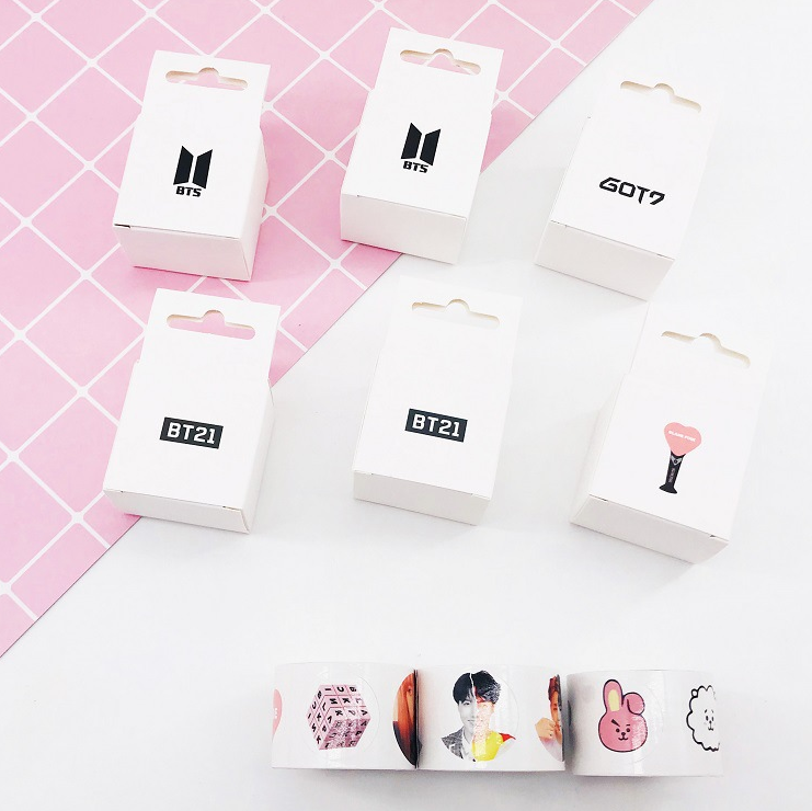 BTS Round Stickers for Bullet Journals and Photos