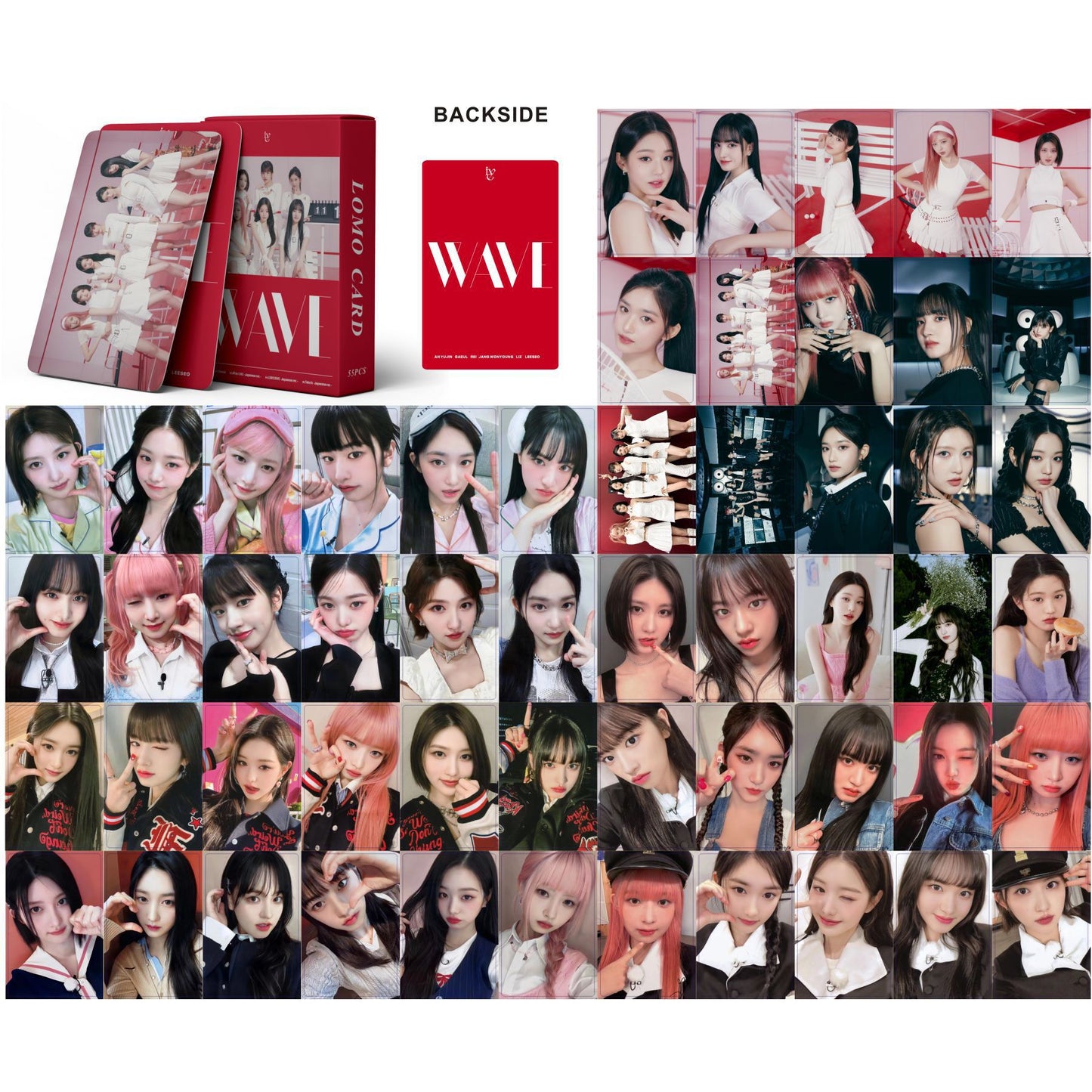 K-pop Girl Group Lomo Cards Set - ITZY, IVE, TWICE, and More