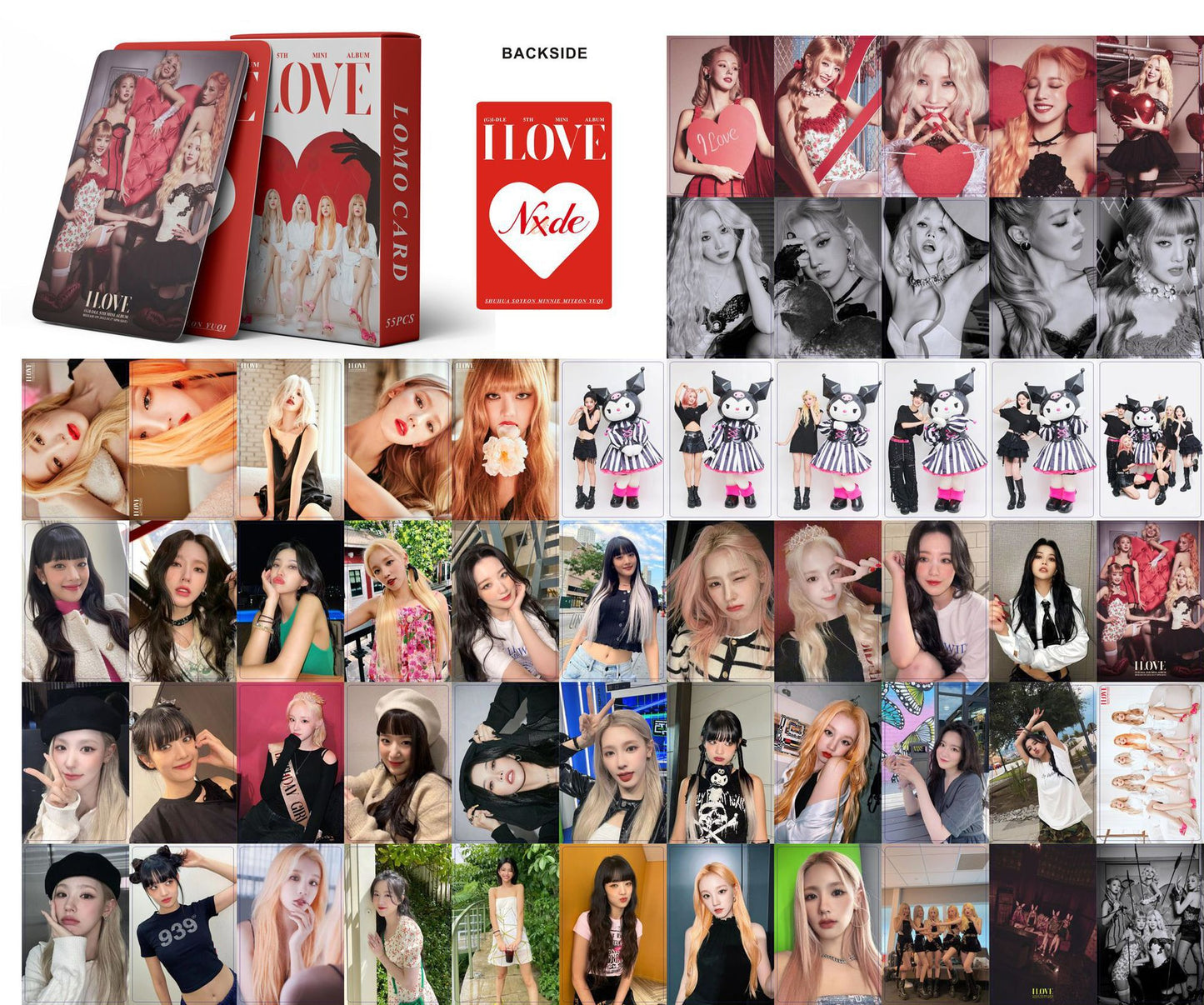 K-pop Girl Group Lomo Cards Set - ITZY, IVE, TWICE, and More