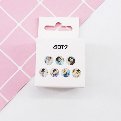 BTS Round Stickers for Bullet Journals and Photos