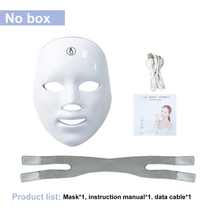 LED Face Mask for Youthful Skin, Red Light Therapy for Face, Red, Blue & Infrared Therapy for Wrinkles, Fine Lines, Dark Spots with 360 LEDs, Skincare Device for Women & Men