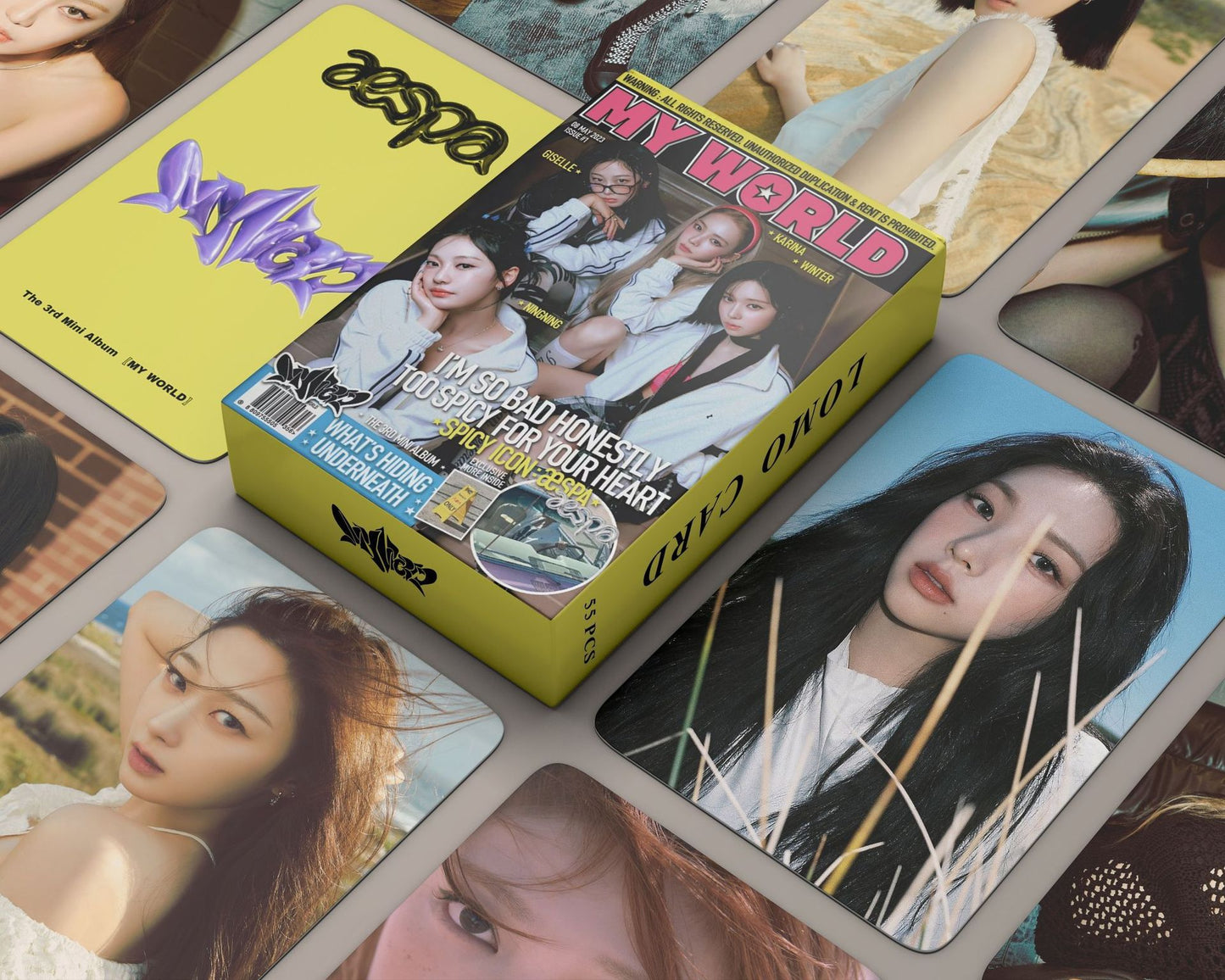 K-pop Girl Group Lomo Cards Set - ITZY, IVE, TWICE, and More